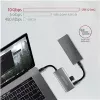 AXAGON HMC-4G2, USB-C 3.2 Gen 2 10 Gb/s jaotur, pordid 2x USB-A + 2x USB-C, kaabel USB-C 13 cm