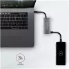 AXAGON HMC-4G2, USB-C 3.2 Gen 2 10 Gb/s jaotur, pordid 2x USB-A + 2x USB-C, kaabel USB-C 13 cm