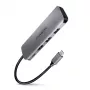 Axagon HMC-5 USB 3.2 Gen 1 jaotur, 2x USB-A, HDMI, SD/microSD, PD 100W, 20 cm USB-C kaabel