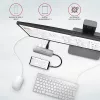 Axagon HMC-5 USB 3.2 Gen 1 jaotur, 2x USB-A, HDMI, SD/microSD, PD 100W, 20 cm USB-C kaabel
