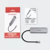 Axagon HMC-5 USB 3.2 Gen 1 jaotur, 2x USB-A, HDMI, SD/microSD, PD 100W, 20 cm USB-C kaabel