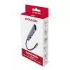 Axagon HMC-5 USB 3.2 Gen 1 jaotur, 2x USB-A, HDMI, SD/microSD, PD 100W, 20 cm USB-C kaabel