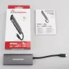Axagon HMC-5G2 SPEEDSTER 5-ühes USB-C jaotur, 2x USB-A, 2x USB-C, HDMI, PD 60 W