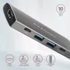 Axagon HMC-5G2 SPEEDSTER 5-ühes USB-C jaotur, 2x USB-A, 2x USB-C, HDMI, PD 60 W
