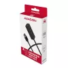 Axagon HUE-M1AL 4x USB 3.2 Gen 1 MINI jaotur, metall, 1,2 m USB-A kaabel