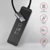 Axagon HUE-MSA Superspeed USB-A lülitushub 4x USB 3.0 aktiivne - 20 cm must USB 3.2 Gen 1 (3.1 Gen 1) Type-A 5000 Mbit/s hall
