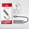 Axagon HUE-MSA Superspeed USB-A lülitushub 4x USB 3.0 aktiivne - 20 cm must USB 3.2 Gen 1 (3.1 Gen 1) Type-A 5000 Mbit/s hall