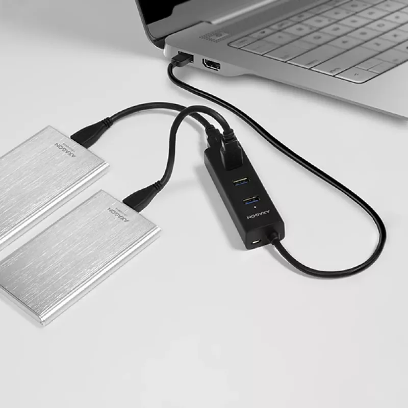 Axagon HUE-S2B 4x USB 3.0 laadimiskeskus, toite mikro-USB