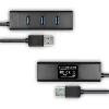 Axagon HUE-S2BL 4x USB 3.0 laadimiskeskus 1,2 m kaabliga, toite micro USB