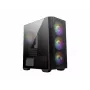 MSI MAG Forge M100R Midi Tower must, läbipaistev