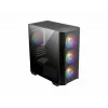 MSI MAG Forge M100R Midi Tower must, läbipaistev