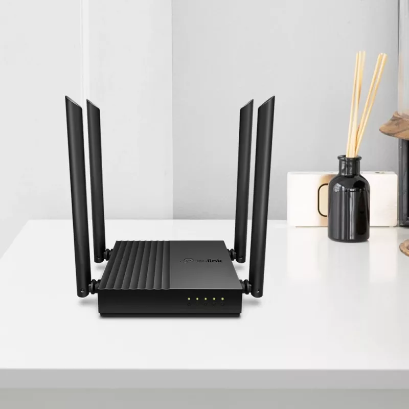 TP-Link ARCHER A64 traadita ruuter Gigabit Ethernet kaheribaline (2,4 GHz / 5 GHz) Must