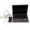 IBOX mobiilseadme laadija ILUC65W, 65W, 2× USB-C + 1× USB-A, valge, 1,5 m kaabel
