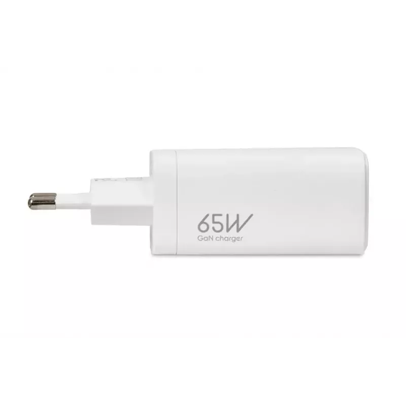 IBOX mobiilseadme laadija ILUC65W, 65W, 2× USB-C + 1× USB-A, valge, 1,5 m kaabel