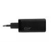 Vahelduvvoolu mobiilseadmete laadija IBOX ILUC65B — 65 W, 3x USB (2x USB‑A Gen1, 1x USB‑C), must, 100–240 V