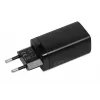 Vahelduvvoolu mobiilseadmete laadija IBOX ILUC65B — 65 W, 3x USB (2x USB‑A Gen1, 1x USB‑C), must, 100–240 V
