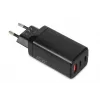 Vahelduvvoolu mobiilseadmete laadija IBOX ILUC65B — 65 W, 3x USB (2x USB‑A Gen1, 1x USB‑C), must, 100–240 V