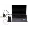 Vahelduvvoolu mobiilseadmete laadija IBOX ILUC65B — 65 W, 3x USB (2x USB‑A Gen1, 1x USB‑C), must, 100–240 V