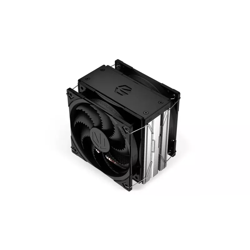 Õhkjahuti ENDORFY Fera 5 Dual Fan — 2x 120 mm PWM-ventilaatorit, 4 soojustoru, TDP 220 W, ühildub LGA 2011 ja mitme pesaga, must