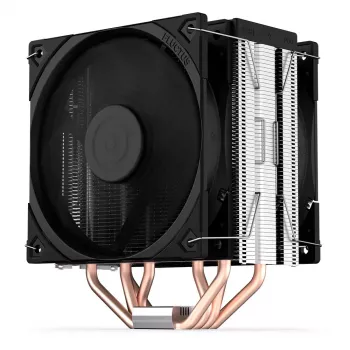 Õhkjahuti ENDORFY Fera 5 Dual Fan — 2x 120 mm PWM-ventilaatorit, 4 soojustoru, TDP 220 W, ühildub LGA 2011 ja mitme pesaga, must