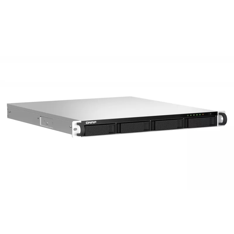 QNAP TS-464U-RP NAS Rack (1U) Intel® Celeron® N5095 8 GB DDR4 0 TB QNAP Turbo System Alumiinium, Must