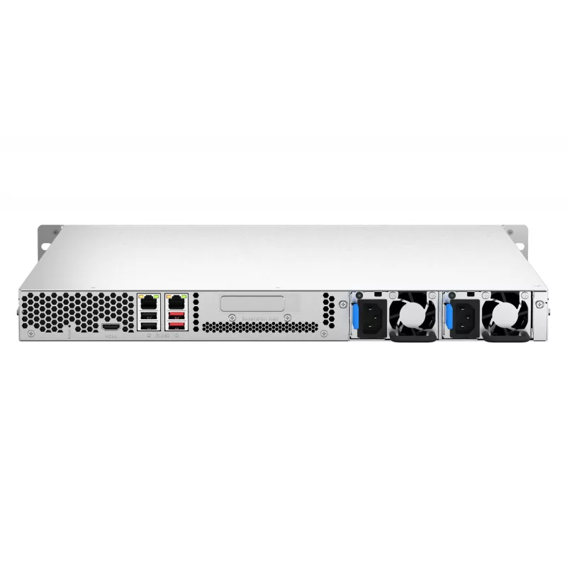 QNAP TS-464U-RP NAS Rack (1U) Intel® Celeron® N5095 8 GB DDR4 0 TB QNAP Turbo System Alumiinium, Must