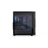 Arvuti korpus ENDORFY Regnum 400 ARGB Tower Must — ATX, karastatud klaas, ARGB, 3x120mm ees, 1x120mm taga, toetab GPU-d kuni 37 cm