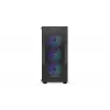 Arvuti korpus ENDORFY Regnum 400 ARGB Tower Must — ATX, karastatud klaas, ARGB, 3x120mm ees, 1x120mm taga, toetab GPU-d kuni 37 cm
