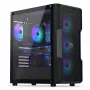 Arvuti korpus ENDORFY Regnum 400 ARGB Tower Must — ATX, karastatud klaas, ARGB, 3x120mm ees, 1x120mm taga, toetab GPU-d kuni 37 cm