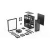 PC korpus ENDORFY Signum 300 ARGB Tower Must — ATX, karastatud klaas, ARGB valgustus, toetab GPU 350 mm, protsessori jahuti kõrgus 161 mm