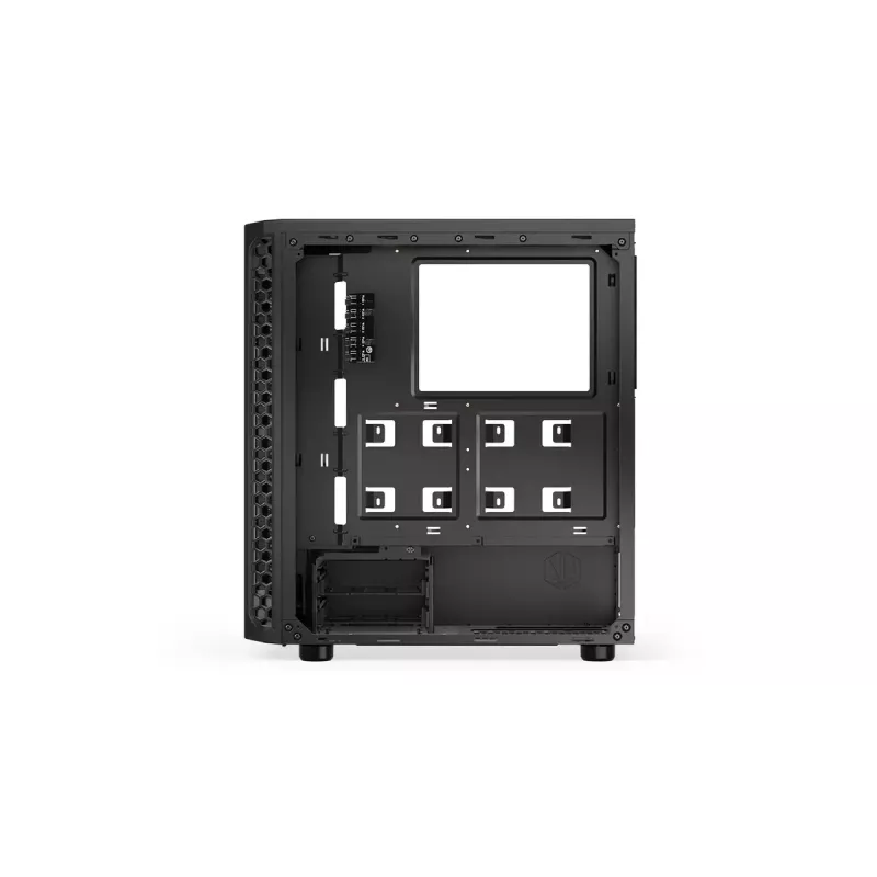 PC korpus ENDORFY Signum 300 ARGB Tower Must — ATX, karastatud klaas, ARGB valgustus, toetab GPU 350 mm, protsessori jahuti kõrgus 161 mm