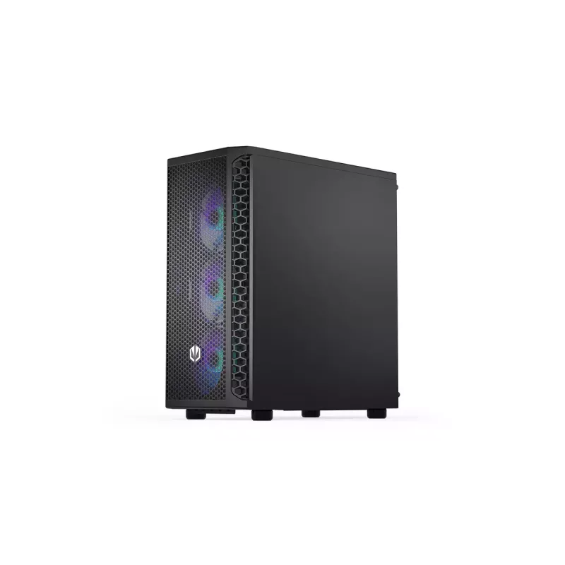 PC korpus ENDORFY Signum 300 ARGB Tower Must — ATX, karastatud klaas, ARGB valgustus, toetab GPU 350 mm, protsessori jahuti kõrgus 161 mm