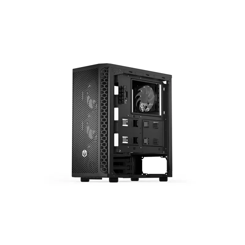 PC korpus ENDORFY Signum 300 ARGB Tower Must — ATX, karastatud klaas, ARGB valgustus, toetab GPU 350 mm, protsessori jahuti kõrgus 161 mm
