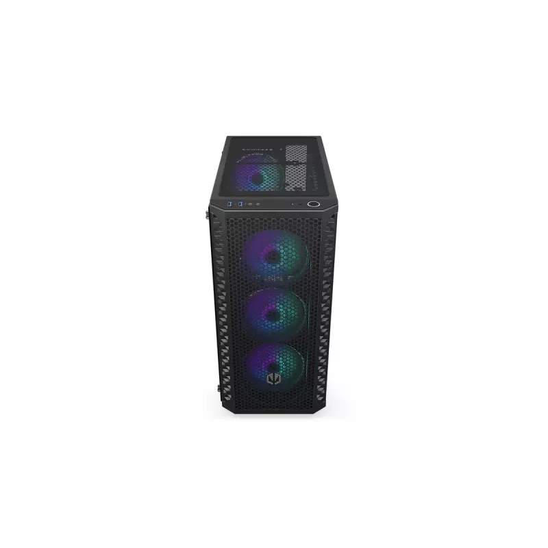 PC korpus ENDORFY Signum 300 ARGB Tower Must — ATX, karastatud klaas, ARGB valgustus, toetab GPU 350 mm, protsessori jahuti kõrgus 161 mm