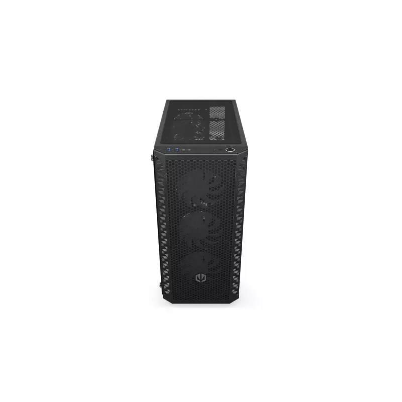 PC korpus ENDORFY Signum 300 ARGB Tower Must — ATX, karastatud klaas, ARGB valgustus, toetab GPU 350 mm, protsessori jahuti kõrgus 161 mm