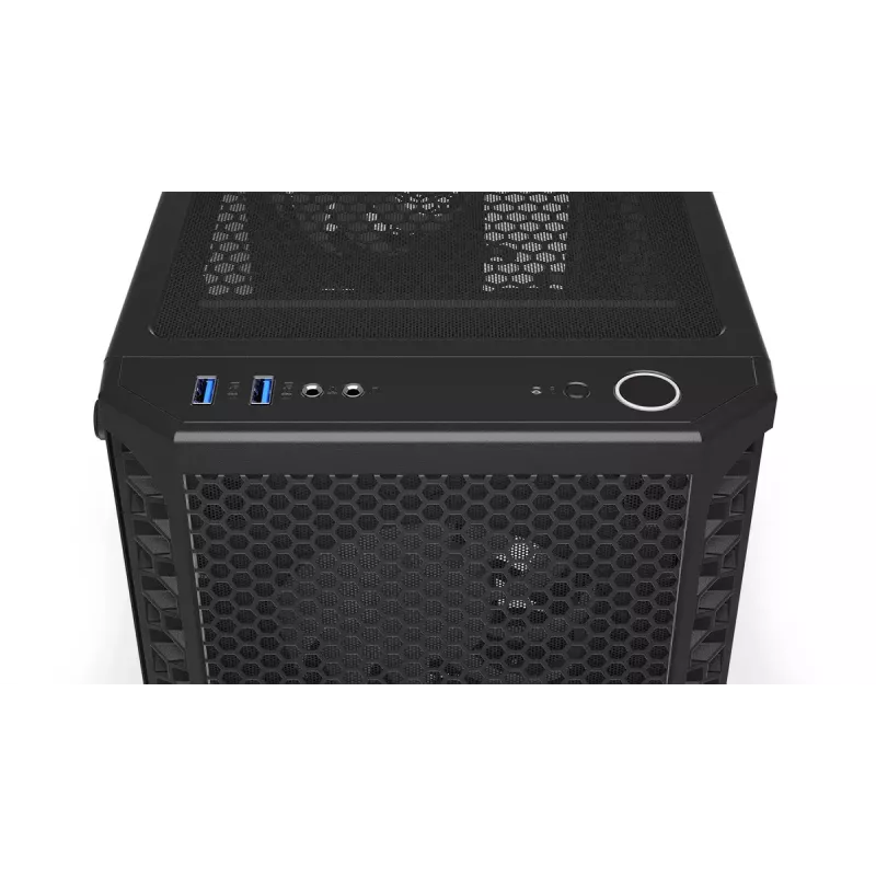 PC korpus ENDORFY Signum 300 ARGB Tower Must — ATX, karastatud klaas, ARGB valgustus, toetab GPU 350 mm, protsessori jahuti kõrgus 161 mm