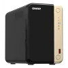 QNAP TS-264 NAS Tower Intel® Celeron® N5095 8 GB 0 TB QNAP QTS Must, Kuldne
