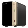 QNAP TS-264 NAS Tower Intel® Celeron® N5095 8 GB 0 TB QNAP QTS Must, Kuldne