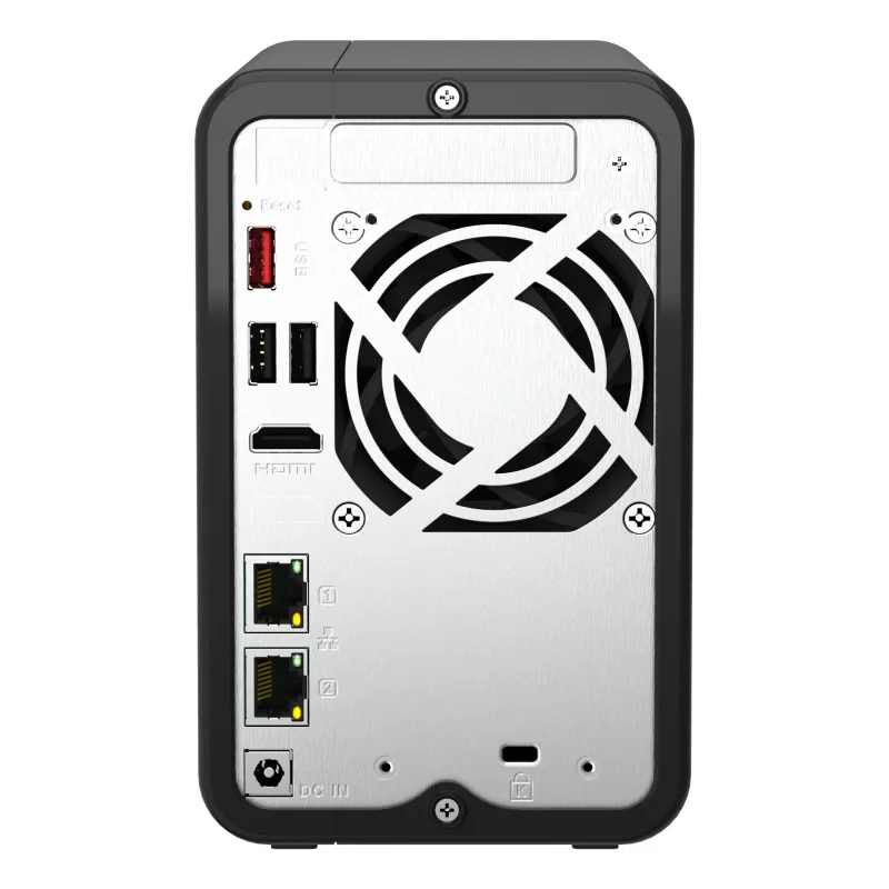 QNAP TS-264 NAS Tower Intel® Celeron® N5095 8 GB 0 TB QNAP QTS Must, Kuldne