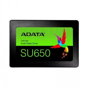 2.5-tolline SATA III SSD ADATA SU650 1 TB — 520 MB/s lugemine, 450 MB/s kirjutamine, 3D NAND, 2.5-tolline