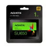 2.5-tolline SATA III SSD ADATA SU650 1 TB — 520 MB/s lugemine, 450 MB/s kirjutamine, 3D NAND, 2.5-tolline