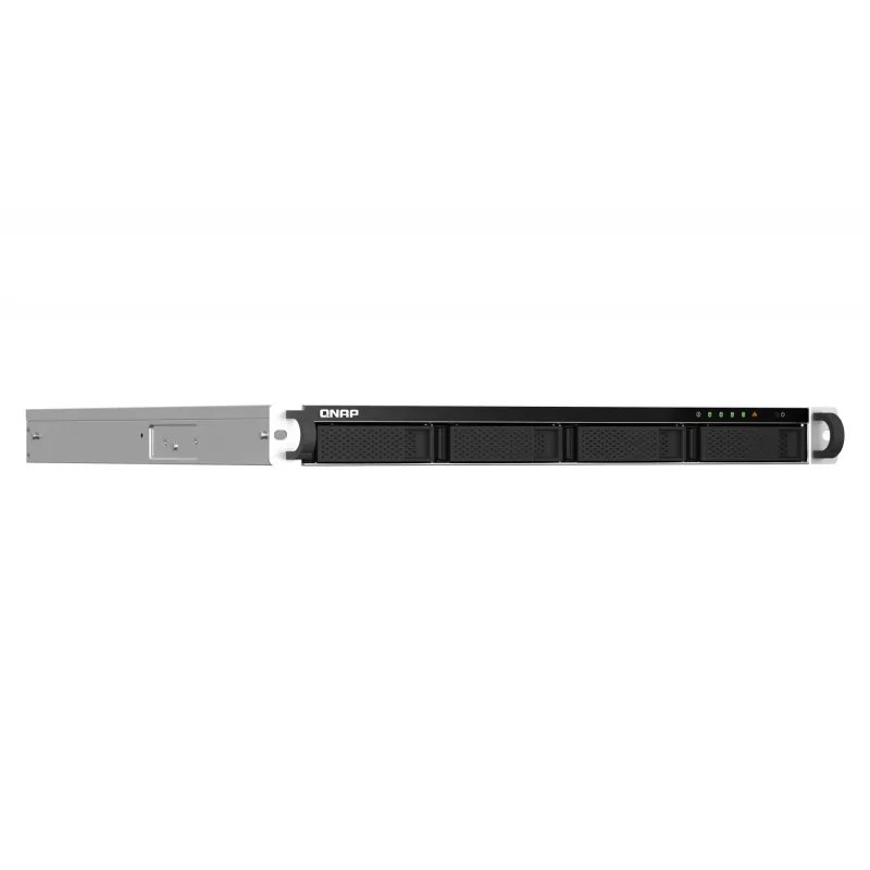 QNAP TS-464U NAS Rack (1U) Intel® Celeron® N5095 8 GB DDR4 0 TB QNAP Turbo System Alumiinium, must