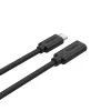 USB-C–USB-C kaabel Unitek C14086BK-1.5M — USB 3.2 Gen 2, 10 Gbit/s, 5 m, must