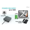 i-tec USB-C HDMI Dual DP dokkimisjaam koos Power Delivery 100 W ja universaalse laadijaga 100 W