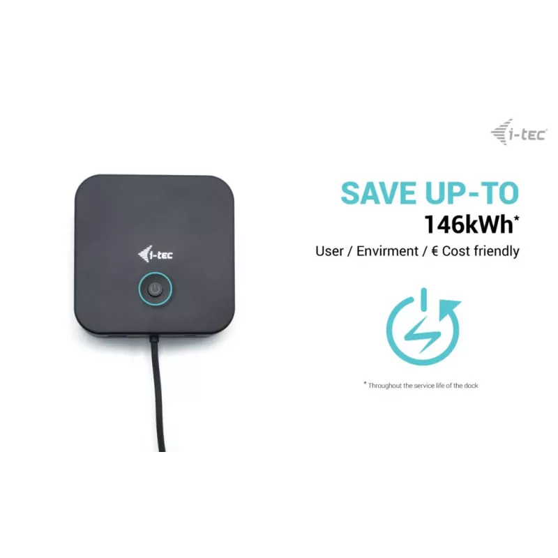 i-tec USB-C HDMI Dual DP dokkimisjaam koos Power Delivery 100 W ja universaalse laadijaga 100 W
