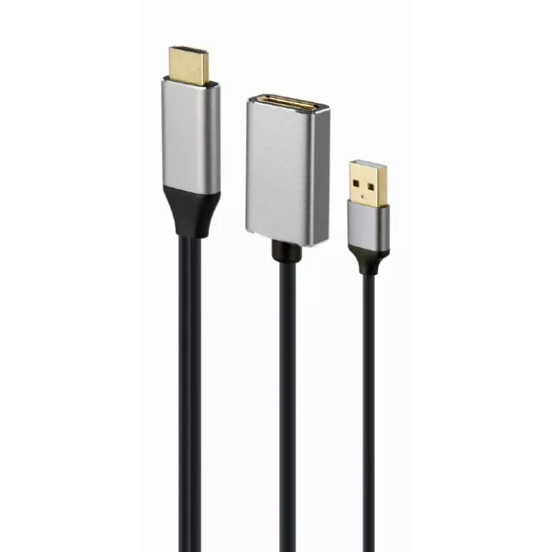 GEMBIRD Active 4K HDMI isane – DisplayPort emane adapter, must