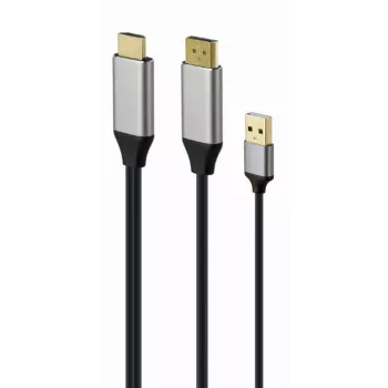 GEMBIRD aktiivne 4K HDMI isane – DisplayPort isane adapterkaabel, 2 m – must