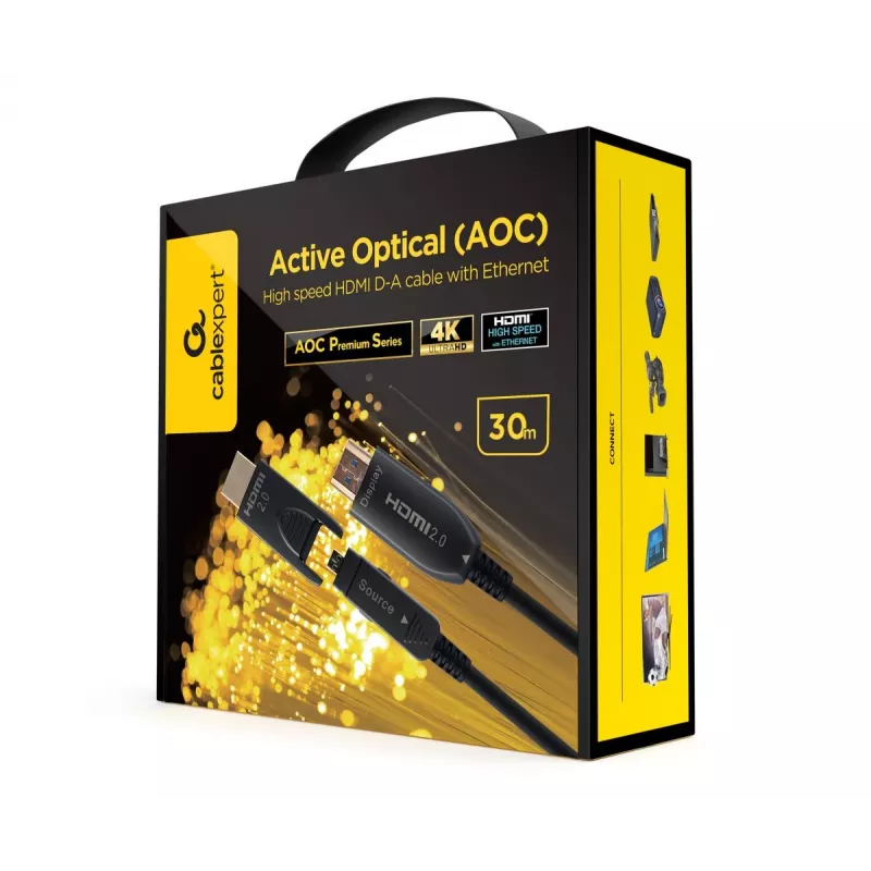 GEMBIRD AOC kiire HDMI D-A kaabel Ethernetiga “AOC Premium Series”, 30 m