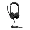 Jabra Evolve2 50 - USB-A MS Stereo, juhtmega, kontor/kõnekeskus, 20 - 20000 Hz, 127 g, peakomplekt, must