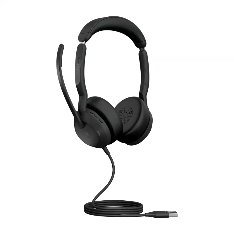 Jabra Evolve2 50 - USB-A MS Stereo, juhtmega, kontor/kõnekeskus, 20 - 20000 Hz, 127 g, peakomplekt, must